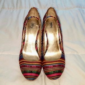 Colorful mossimo wedges