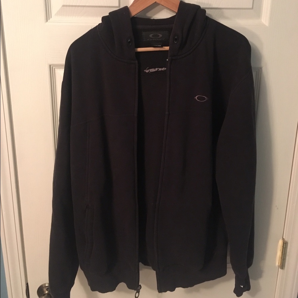 OAKLEY Black Zip-up Hoodie