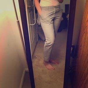 Railroad Twill Striped Khakis