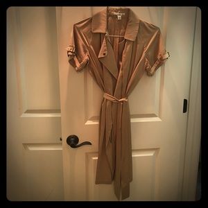 Banana Republic sateen wrap dress