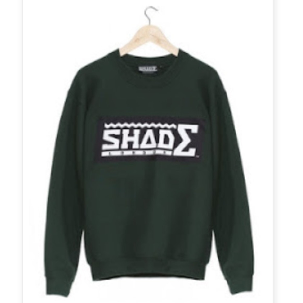 SHADE London Streetwear dark green crew neck sweatshirt - HP