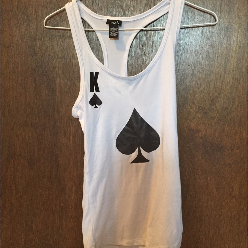 Playing card tank top