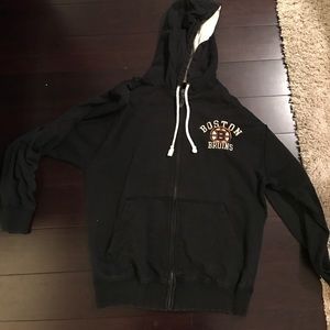 Boston bruins old time hockey zip up