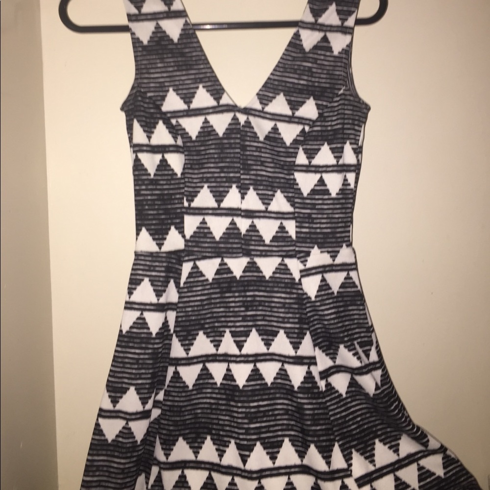 White and Black Dress