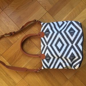 Never used zig zag tropical purse