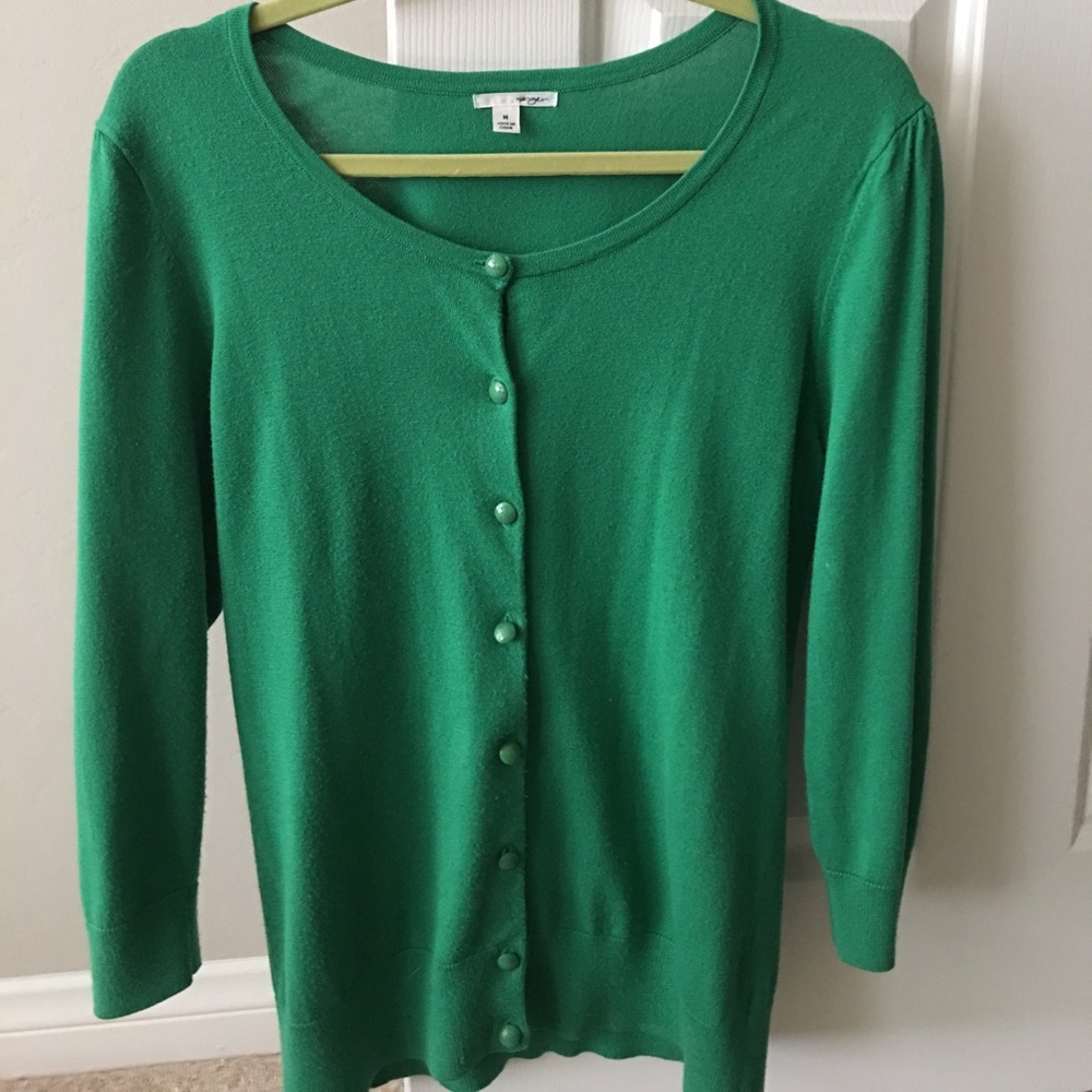 Green cardigan Nordstrom brand Halogen
