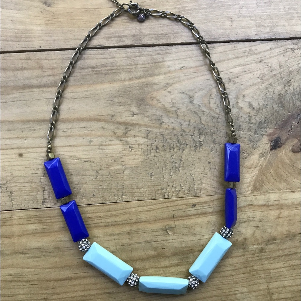 J. Crew Blue statement necklace