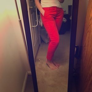 Super Comfy and Flattering Red Khakis