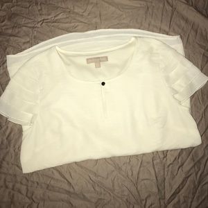 Cream Banana Republic blouse