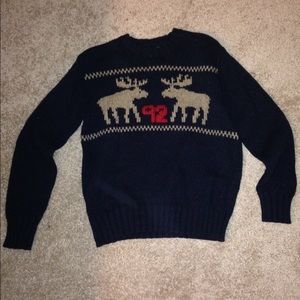 Boys lot of 2 Abercrombie Sweaters w/ moose