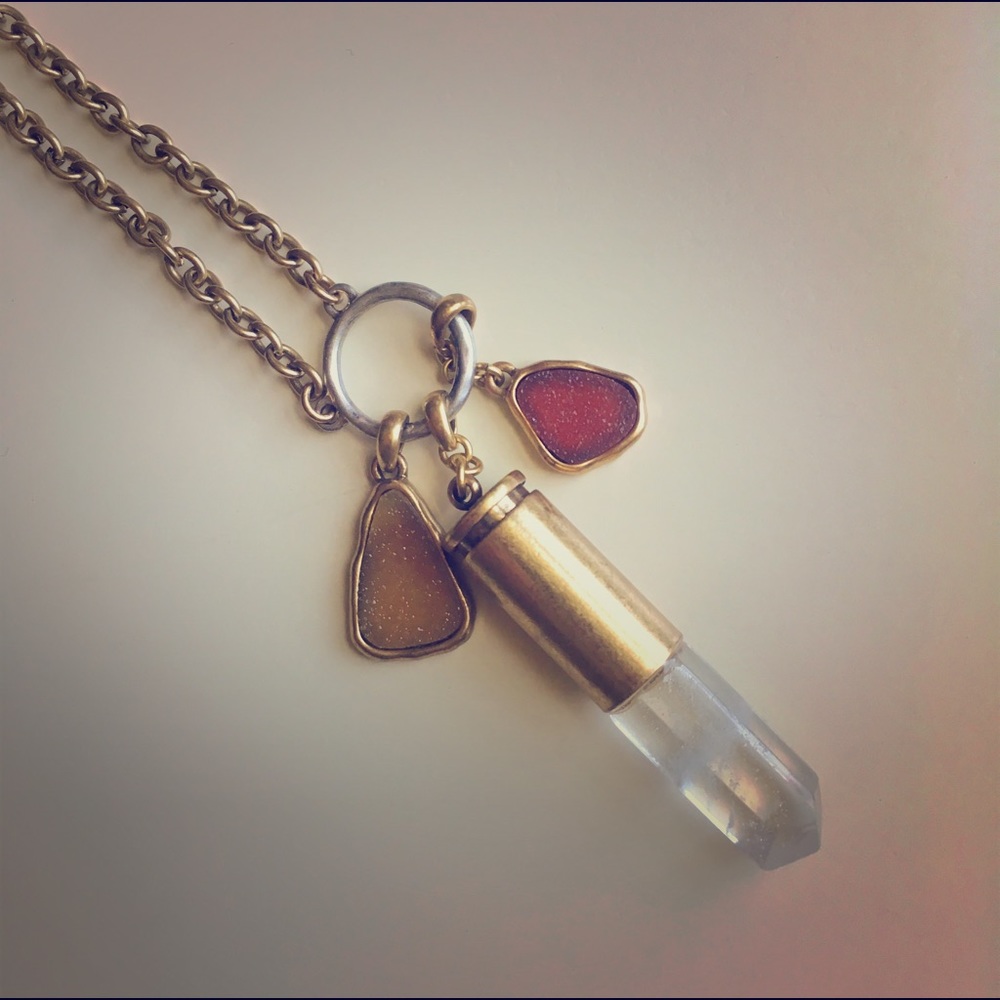 Crystal Bullet Necklace
