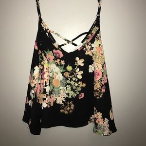 Floral pattern crop top