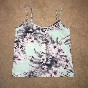 Floral cropped cami