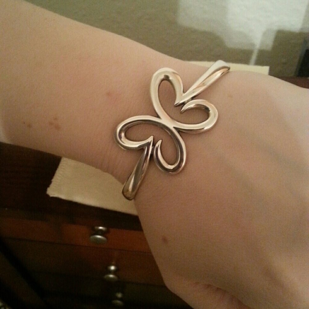 Retired James Avery Butterfly Cuff Bracelet
