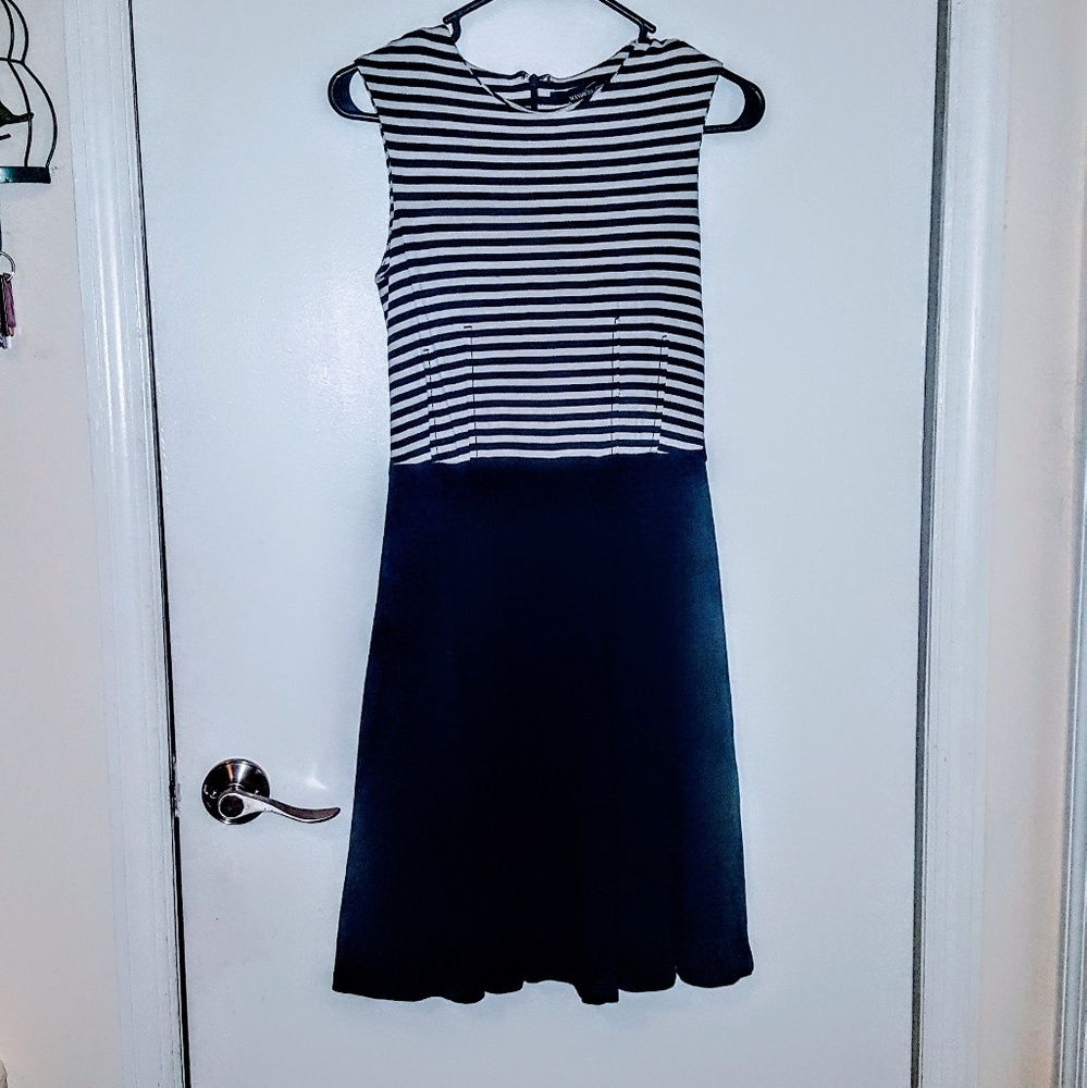 Mango suit nautical striped dress