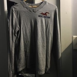 Hollister Long Sleeve Shirt V-Neck