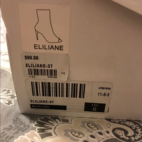 Aldo Open Toe Boots Size 6 - Picture 3 of 3