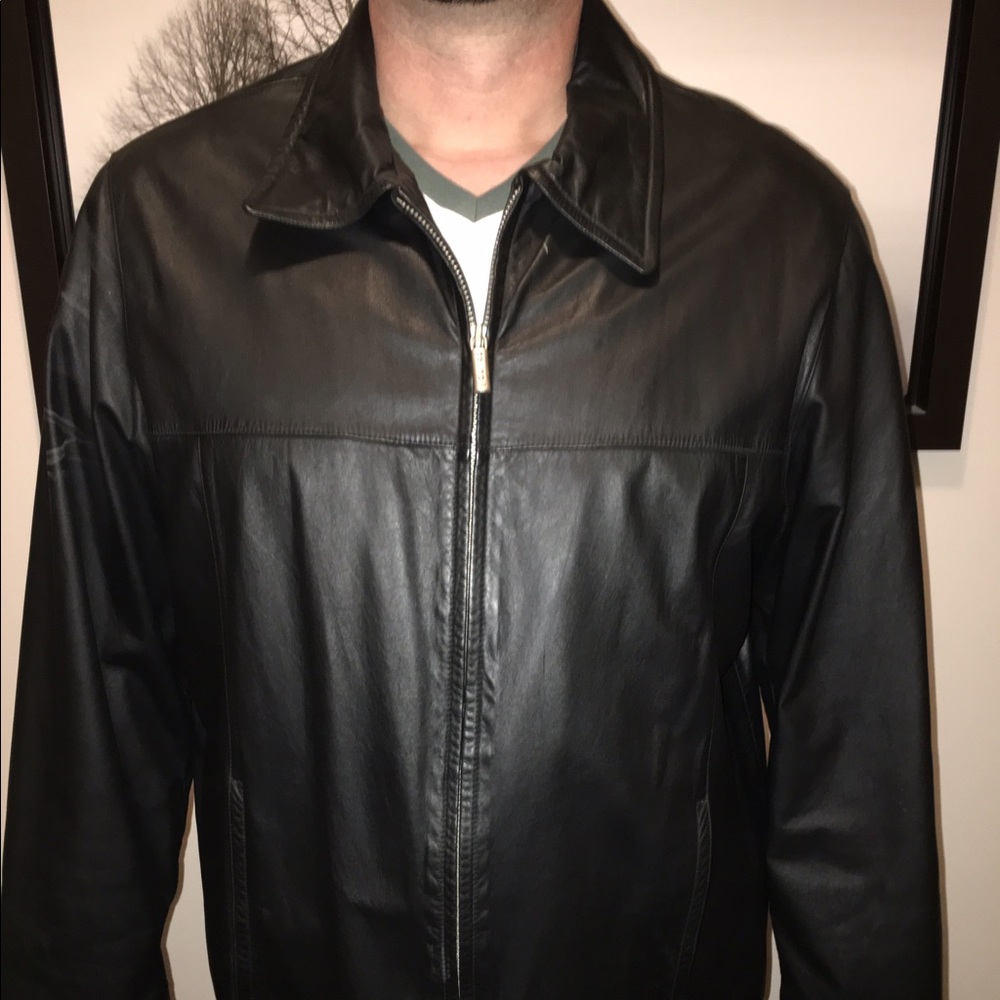 100% Soft Black Leather Jacket