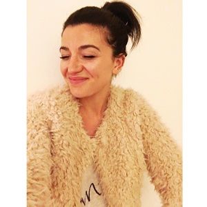 Honey Punch shag jacket