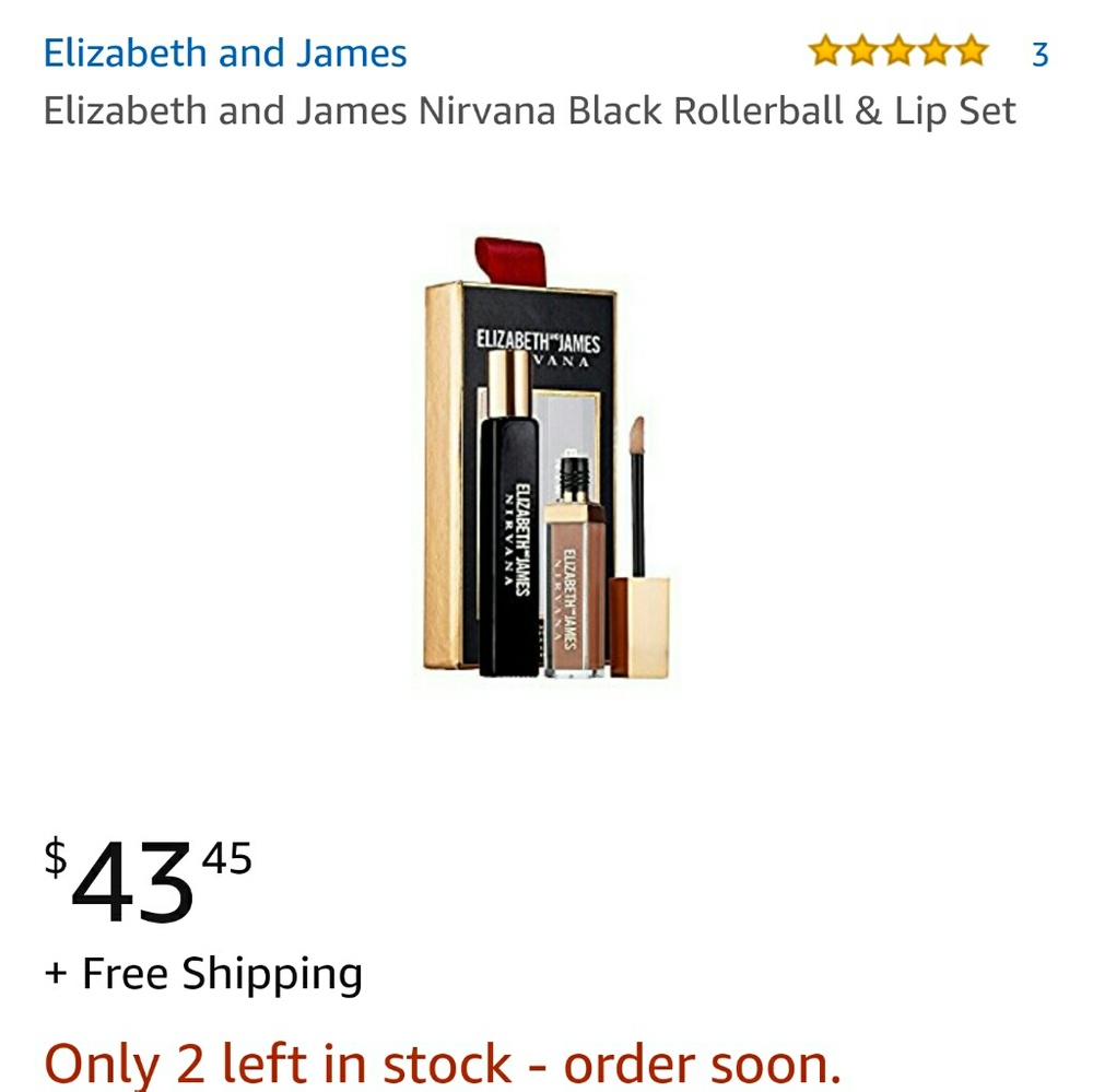 Elizabeth & James Nirvana Black gift set - Picture 2 of 2
