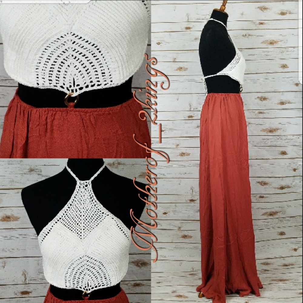 🔥LAST ONE🔥🏆HOST PICK🏆TWO PIECE HALTER MAXI - Picture 2 of 3