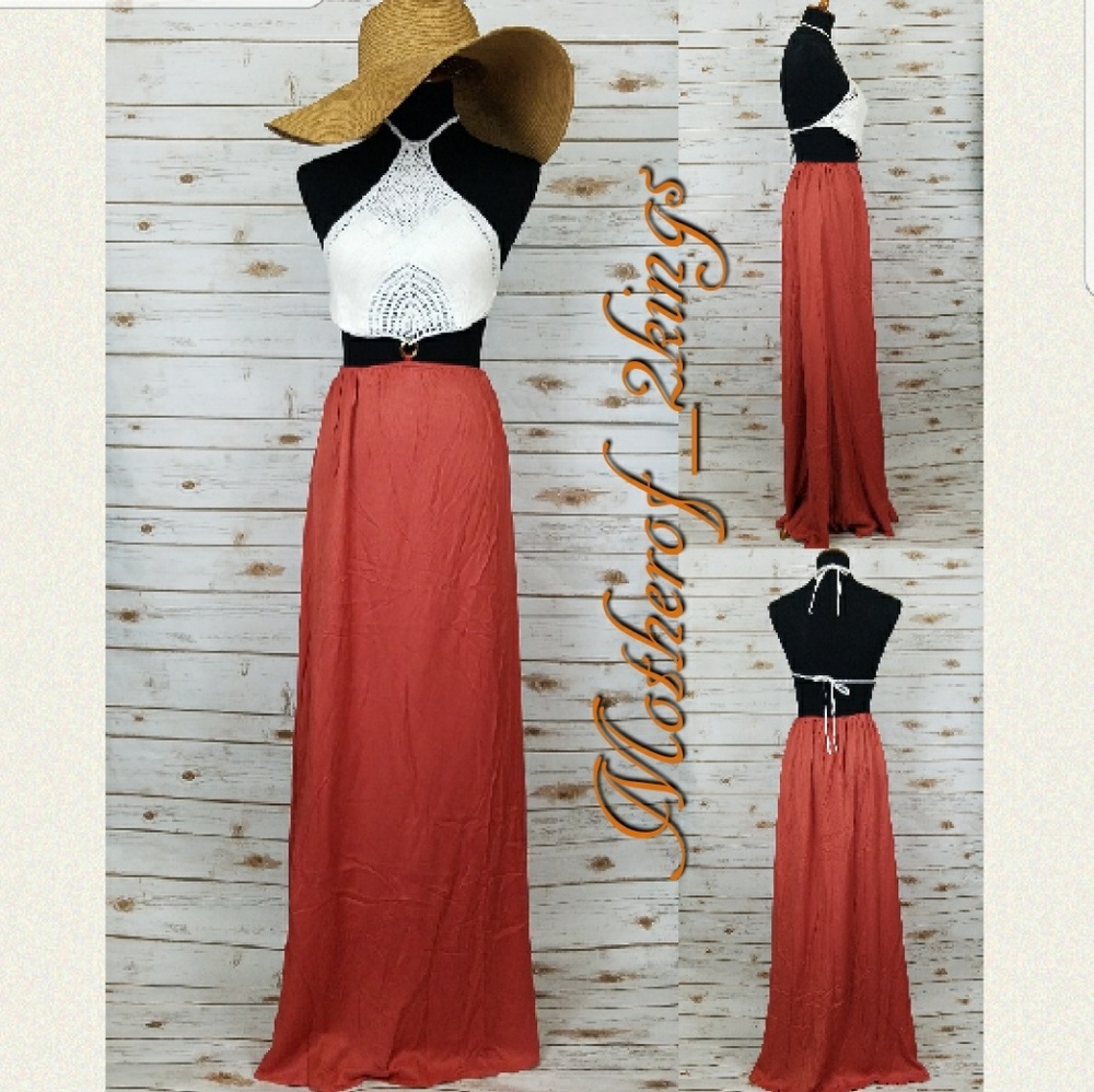 🔥LAST ONE🔥🏆HOST PICK🏆TWO PIECE HALTER MAXI - Picture 3 of 3