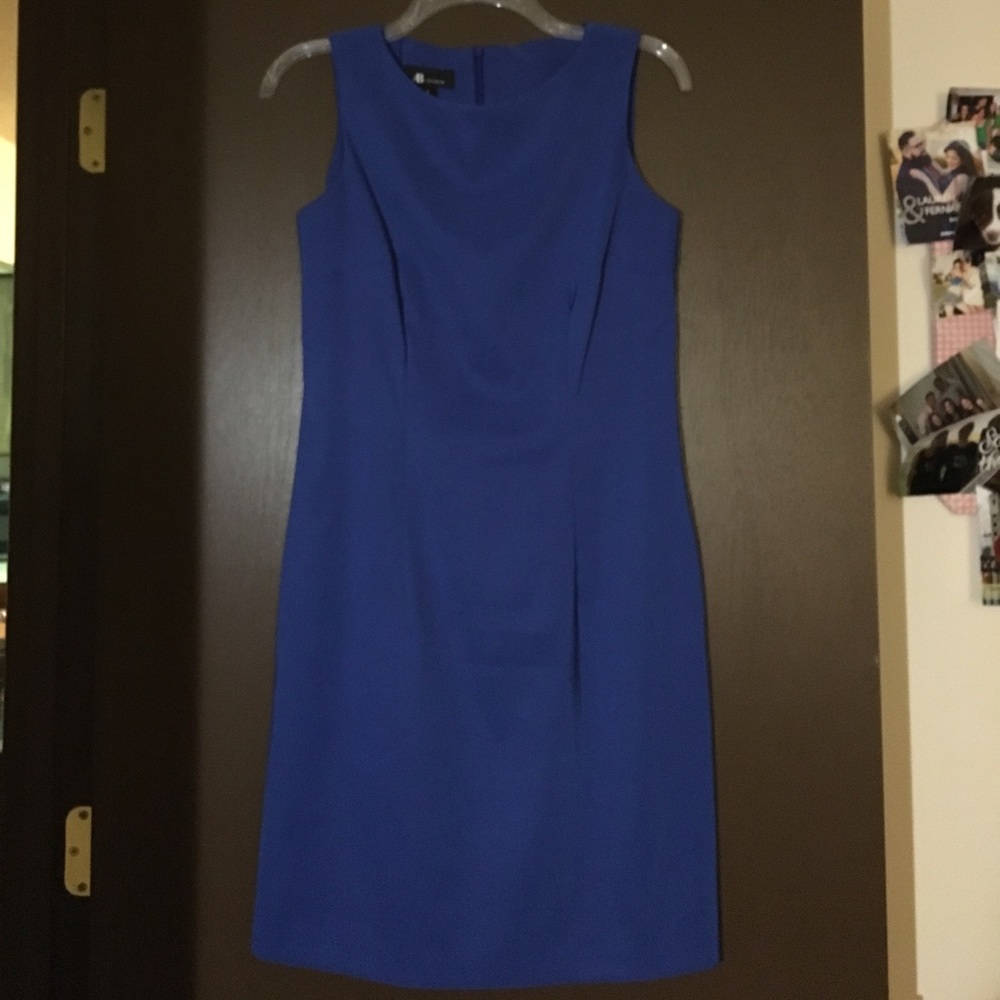 Blue work dress