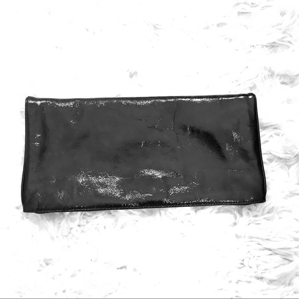 Patent Leather Hobo Clutch