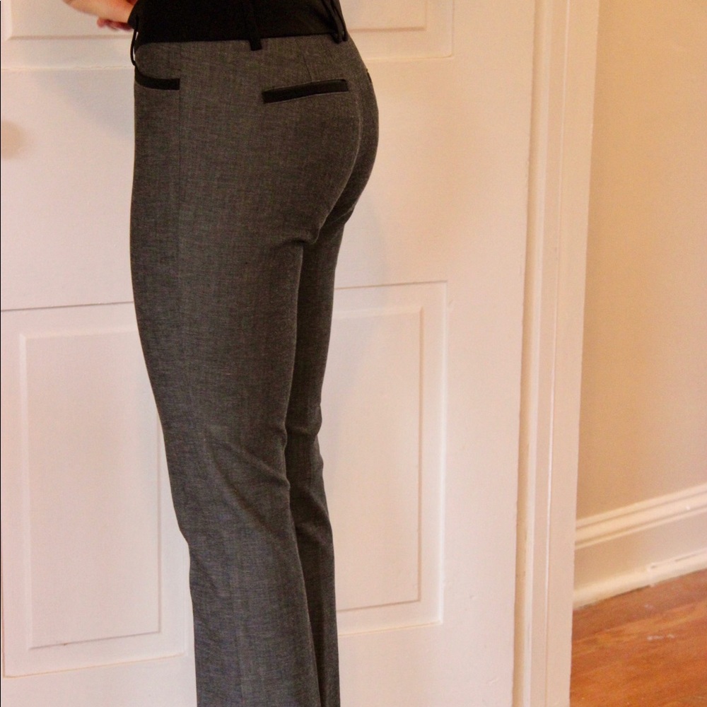 Express Columnist Gray Pants with Black Accents