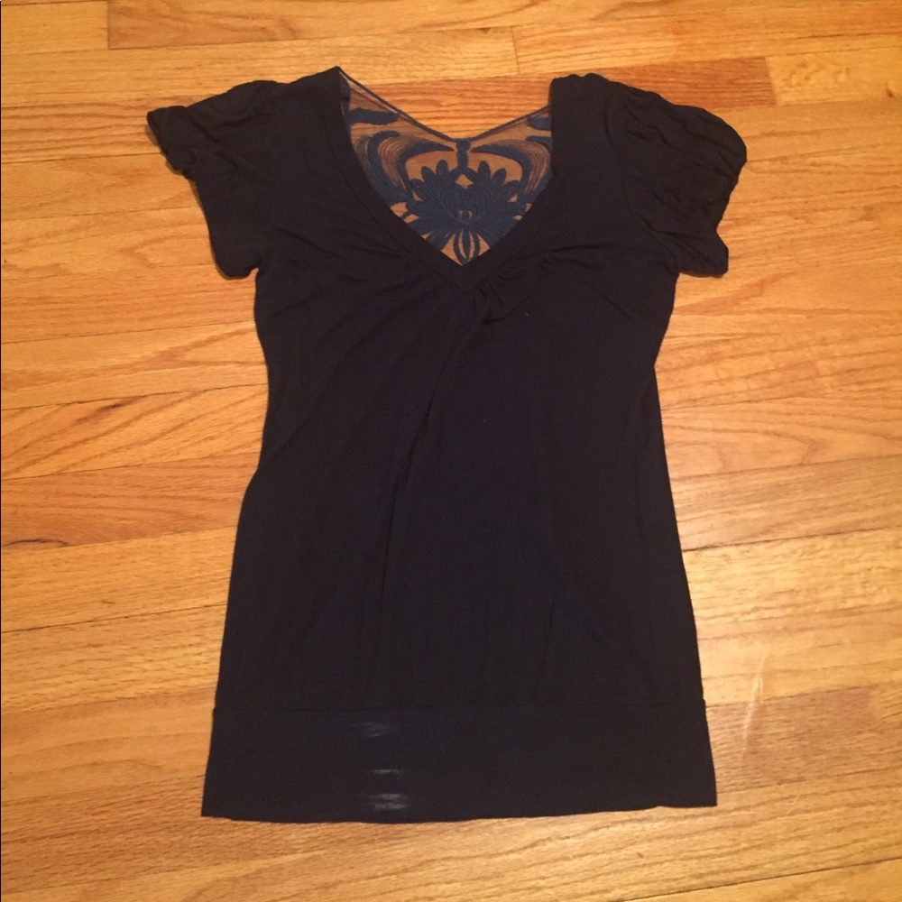 Charlotte Russe navy blue blouse