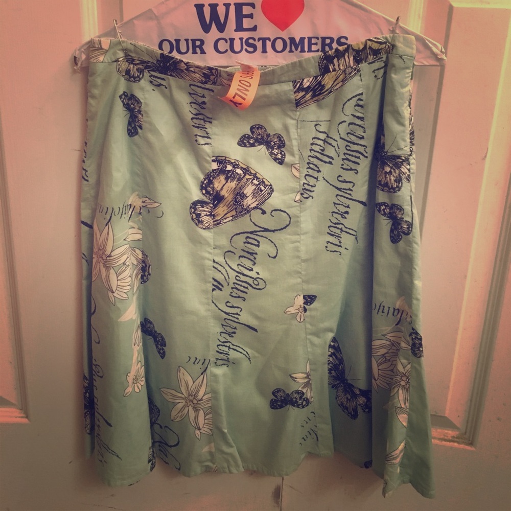 Ann Taylor Butterfly Skirt