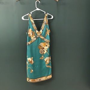 Tahari silk slip dress