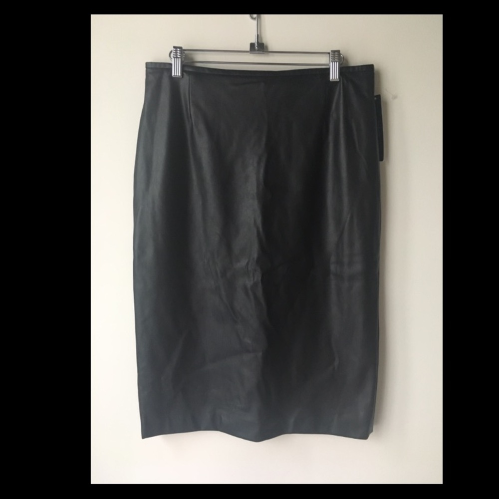 Faux Leather Tahari Skirt