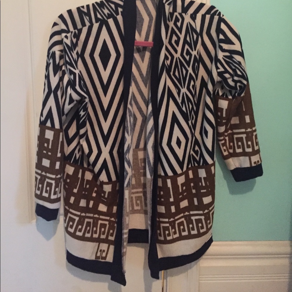 Tribal print cardigan