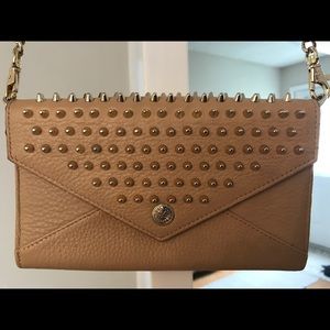 Rebecca Minkoff Beige Studded Crossbody