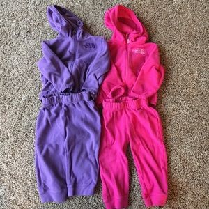 Two north face outfits