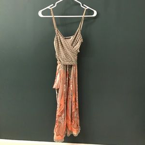 100% silk Tahari wrap dress