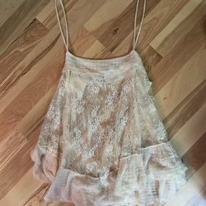 Cream lace FP camisole