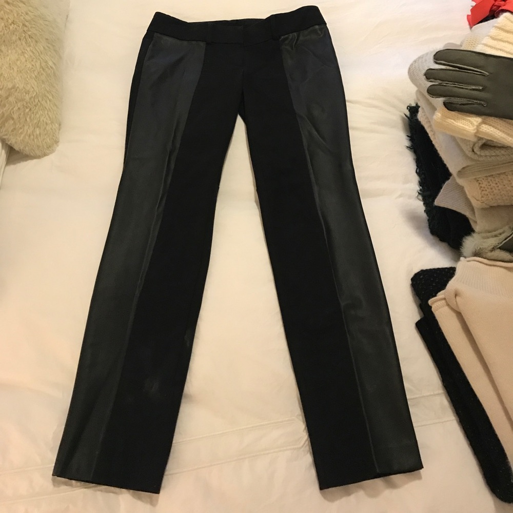 Ann Taylor cropped leather pants