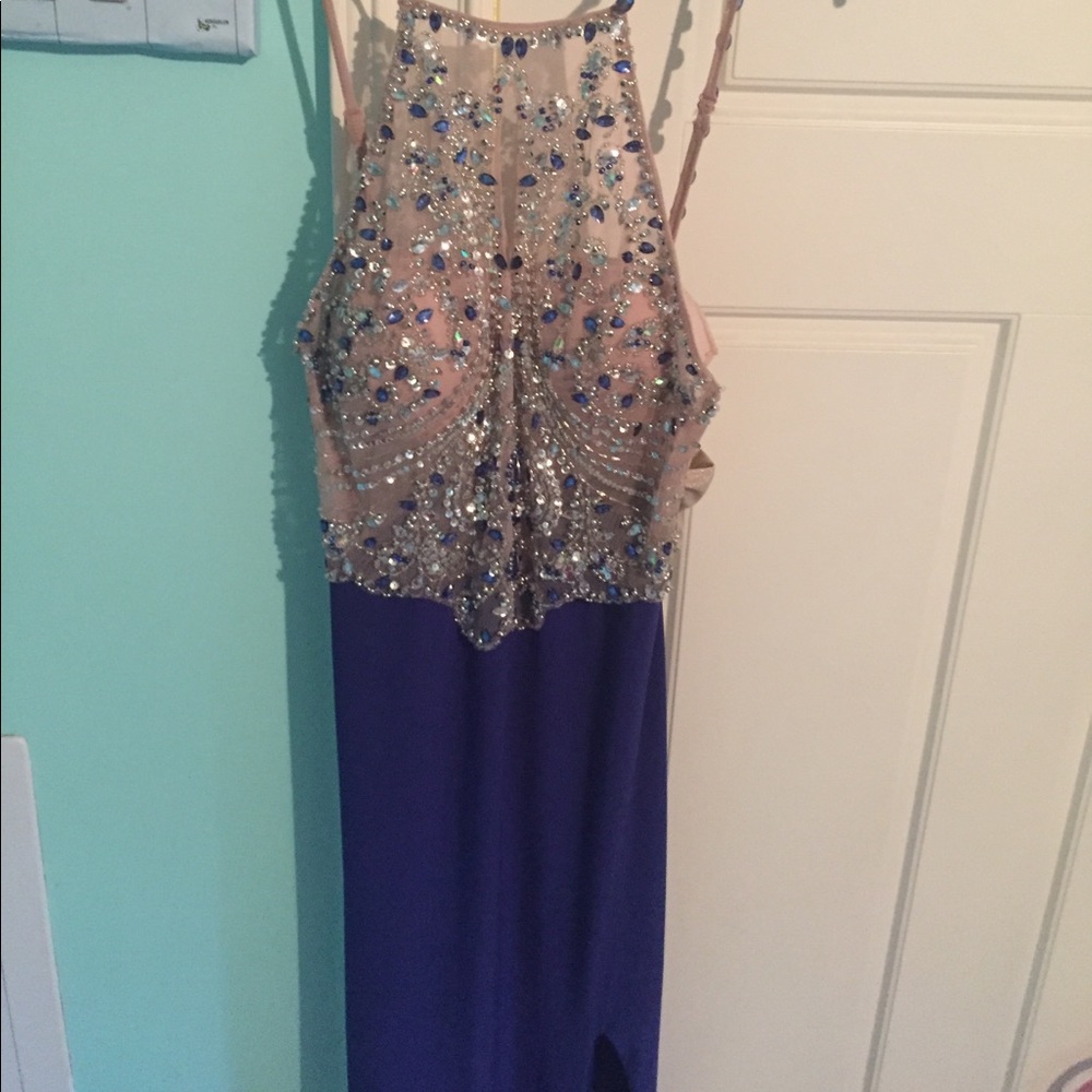 Stunning royal blue prom dress