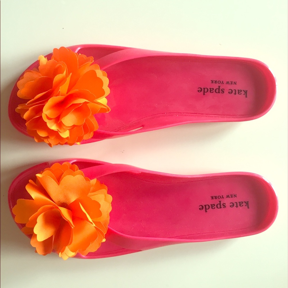Kate Spade Hot Pink Jelly Sandals