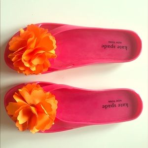 Kate Spade Hot Pink Jelly Sandals