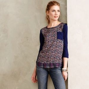 Anthropologie Postmark floral top