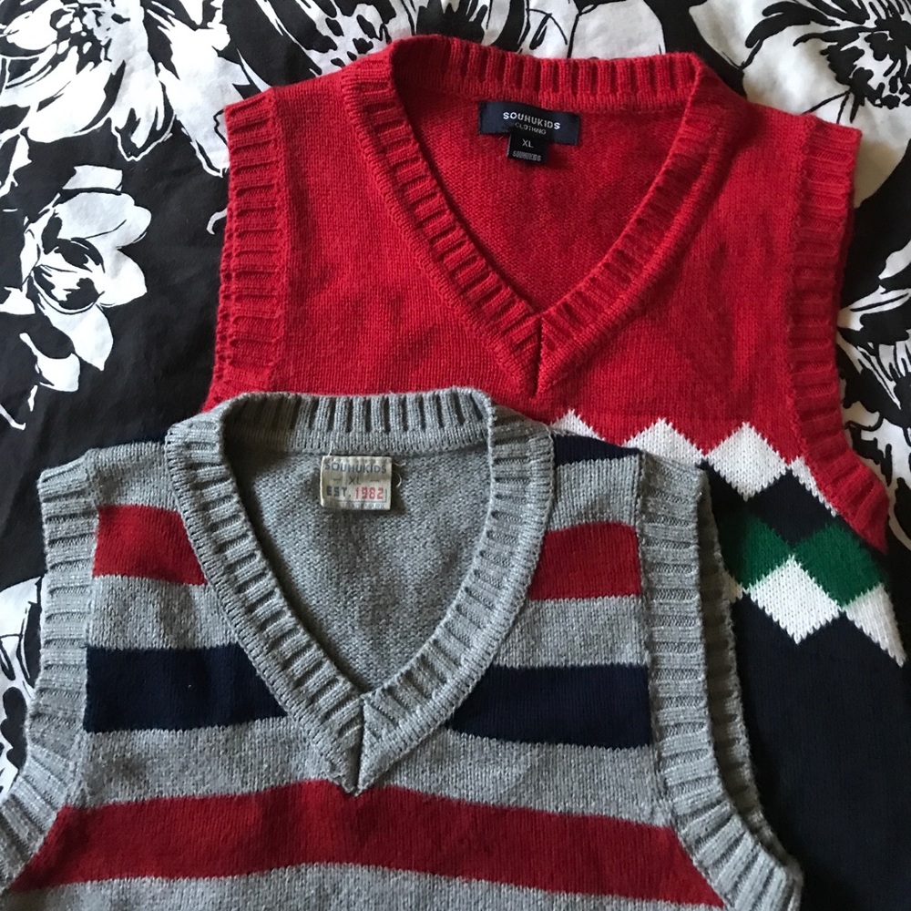 2 vests in great condition- fits like a 6