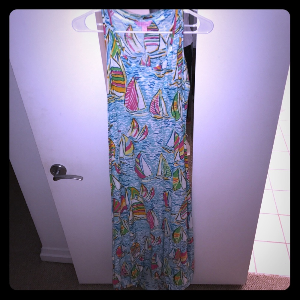 Lily Pulitzer sailboat maxi dress