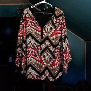 Printed 3/4 sleeve Blouse *OPEN TO OFFERS*