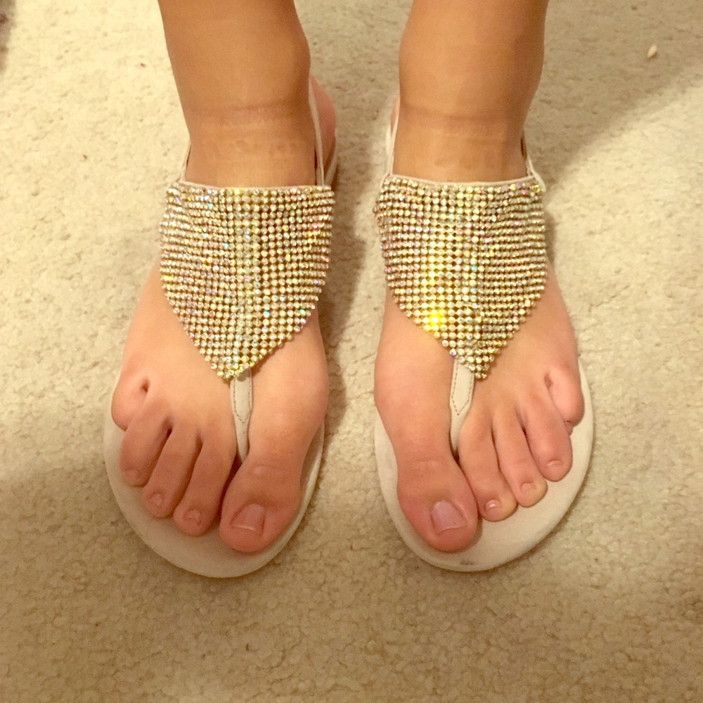 Madden Girl rhinestone sandals