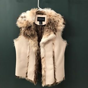 French shoppe faux fur vest