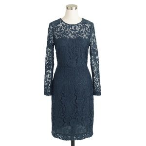 NWT Jcrew dark grey lace dress