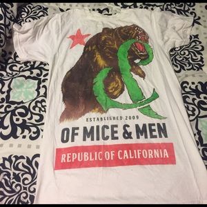 Of Mice & Men band t shirt